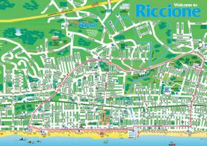 cartina di riccione